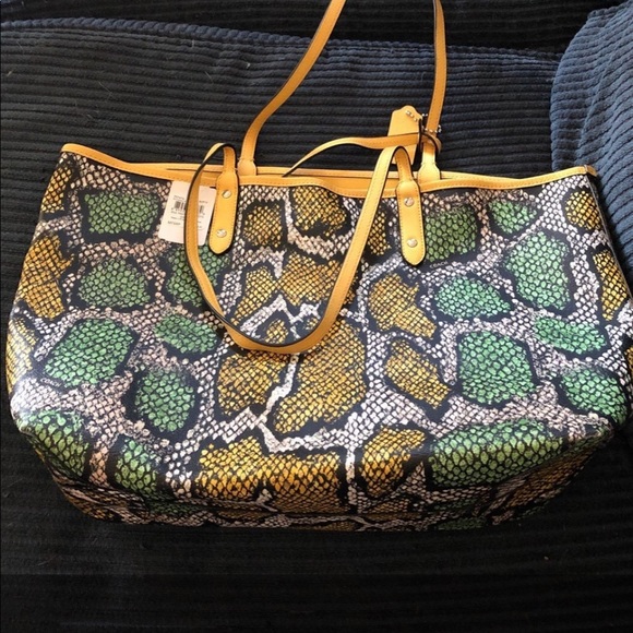 Coach Handbags - Large coach tote snake print